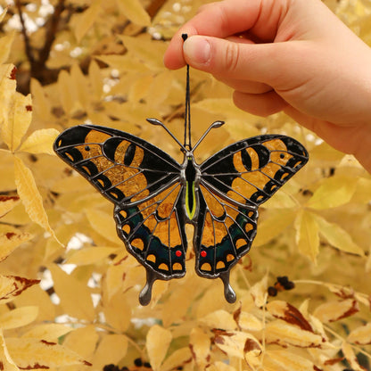 Yellow swallowtail butterfly suncatcher