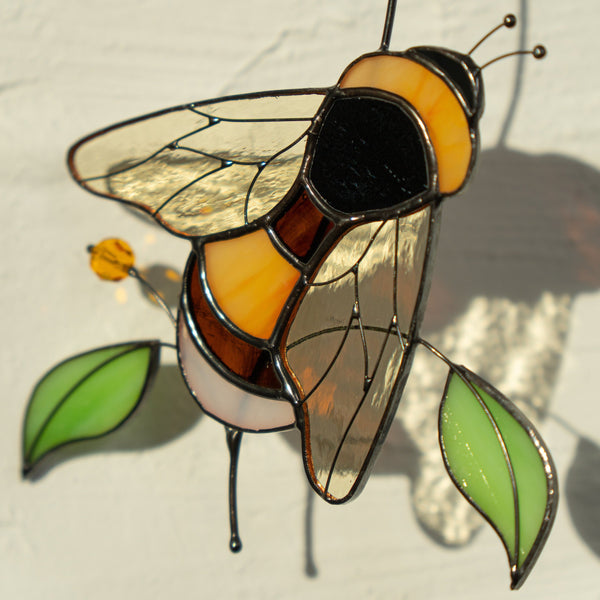 Bee Custom stained glass window hangings