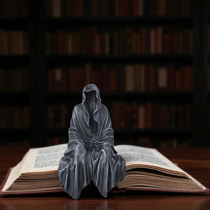 Spooky Faceless Cloak Figurine for Halloween