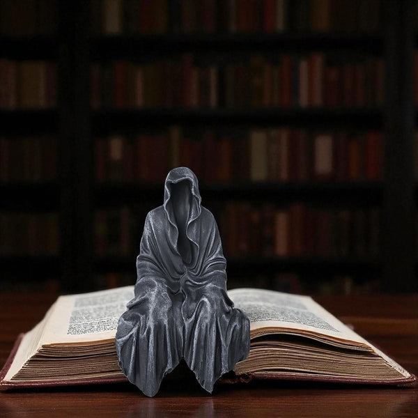 Spooky Faceless Cloak Figurine for Halloween