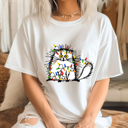 Comfort Colors® Christmas Funny Cat Shirt