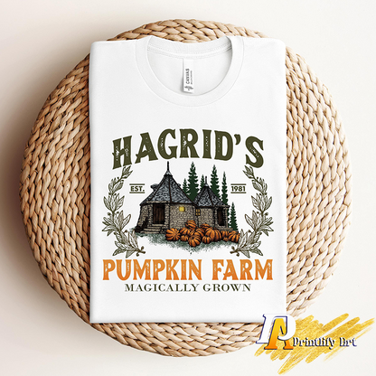 Hagdrid's Pumpkin Farm Shirt,Halloween Tee