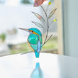 Stained Glass Kingfisher Suncatcher