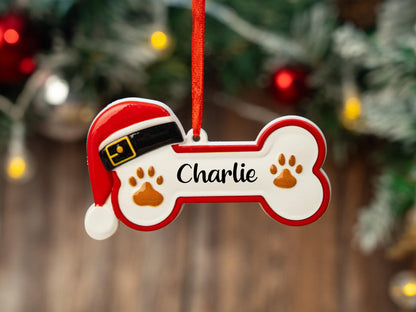 Personalized Pet Bone Xmas Decoration