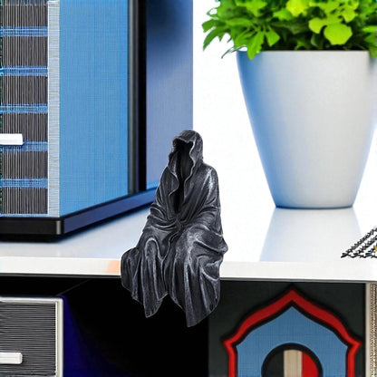 Spooky Faceless Cloak Figurine for Halloween
