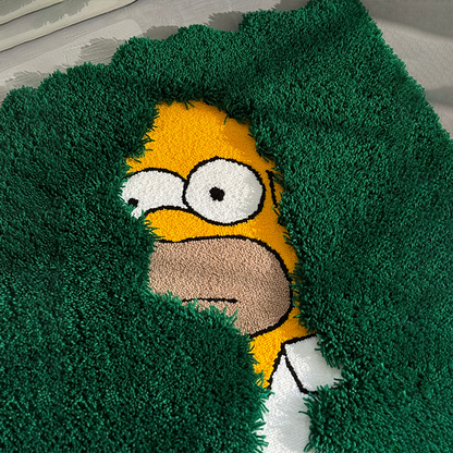 Fluffy Cartoon Tufted Rug, Bedroom Decor, Gift