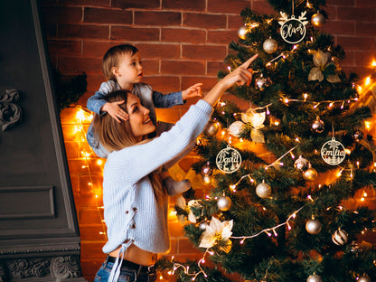 Personalized Wooden Christmas Ornaments