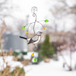 Mockingbird Modern stained glass window hangings