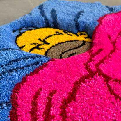 3D Cartoon Tufted Rug, Living Room Gift