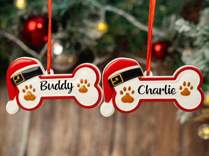 Personalized Dog Bone Ornament 2025