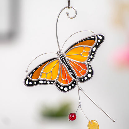 Butterfly stained glass window hangings