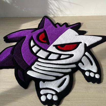3D Skeleton Tufted Rug, Cartoon Home Decor