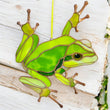 Frog stained resin window hangings