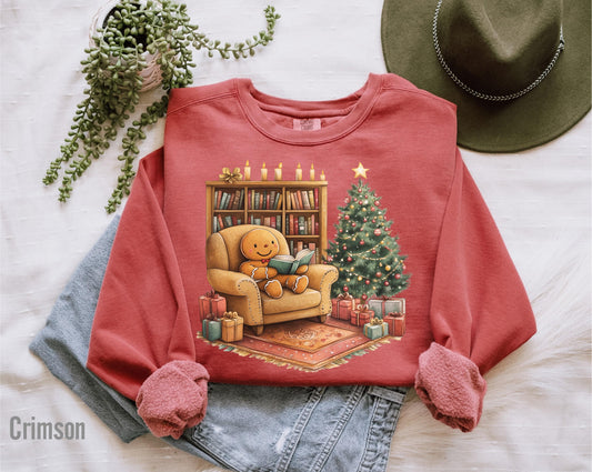 Retro Gingerbread Reading Books Shirt