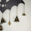 Bat Witch Bells wood wall decor hanging