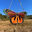 Monarch butterfly stained resin window hangings