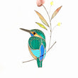 Stained Glass Kingfisher Suncatcher