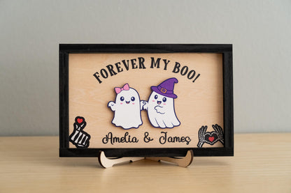 Forever My Boo Sign, Halloween Couple