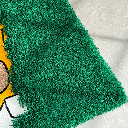 Fluffy Cartoon Tufted Rug, Bedroom Decor, Gift