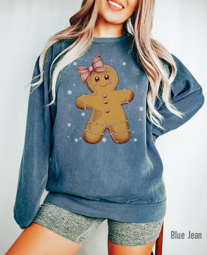 Christmas Gingerbread Bow Shirt