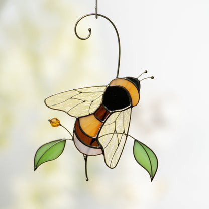 Bee Custom stained glass window hangings