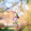 Flower stained glass window hangings