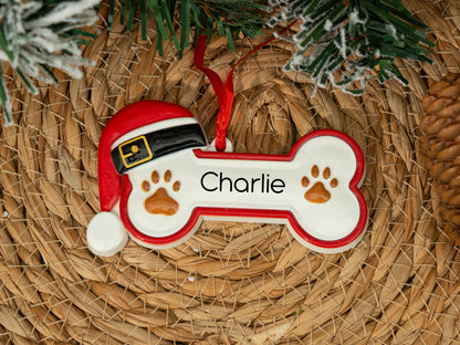 Personalized Pet Bone Xmas Decoration