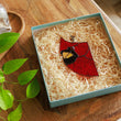 Red Cardinal Stained Glass Window Hangings