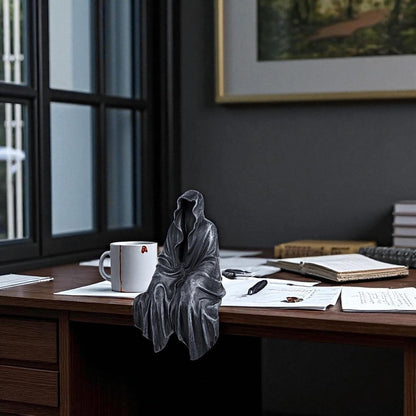 Spooky Faceless Cloak Figurine for Halloween