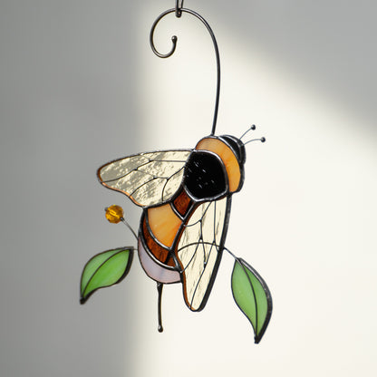 Bee Custom stained glass window hangings