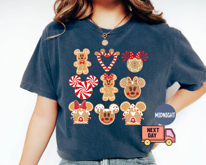 Mickey and Minnie Gingerbread Shirt