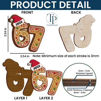 Custom Six Seven Ornament