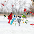 Cardinal stained glass window hangings