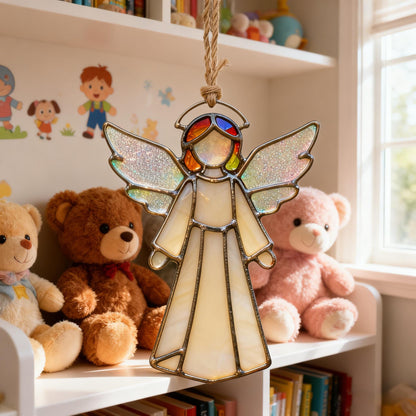 Handmade Stained Glass Angel Suncatcher