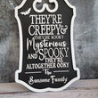 Custom Last Name Halloween Sign