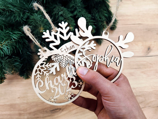 Personalized Wooden Christmas Ornaments