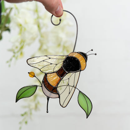 Bee Custom stained glass window hangings