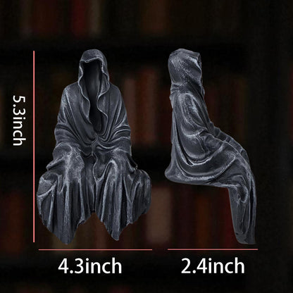Spooky Faceless Cloak Figurine for Halloween