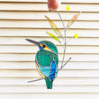 Stained Glass Kingfisher Suncatcher