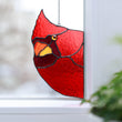 Red Cardinal Stained Glass Window Hangings