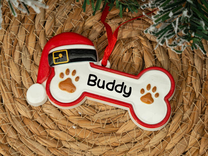 Personalized Pet Bone Xmas Decoration