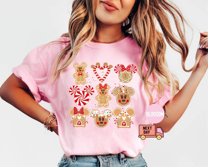 Mickey and Minnie Gingerbread Shirt