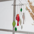 Cardinal Custom stained glass ornament