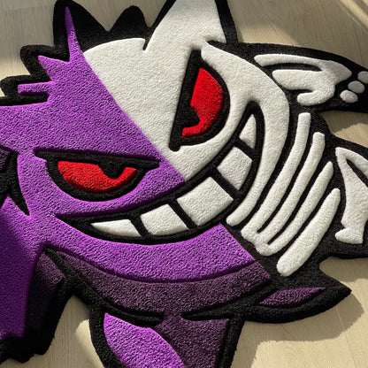 3D Skeleton Tufted Rug, Cartoon Home Decor