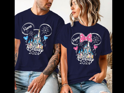Disney family names Vacation 2026 Shirts