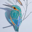 Stained Glass Kingfisher Suncatcher