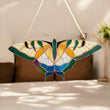 Yellow swallowtail butterfly stained resin window hangings
