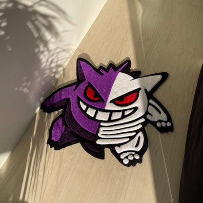 3D Skeleton Tufted Rug, Cartoon Home Decor