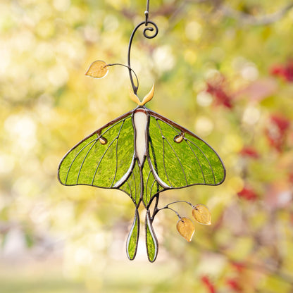 Butterly memorial stained glass window hangings