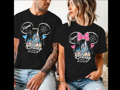 Disney family names Vacation 2026 Shirts